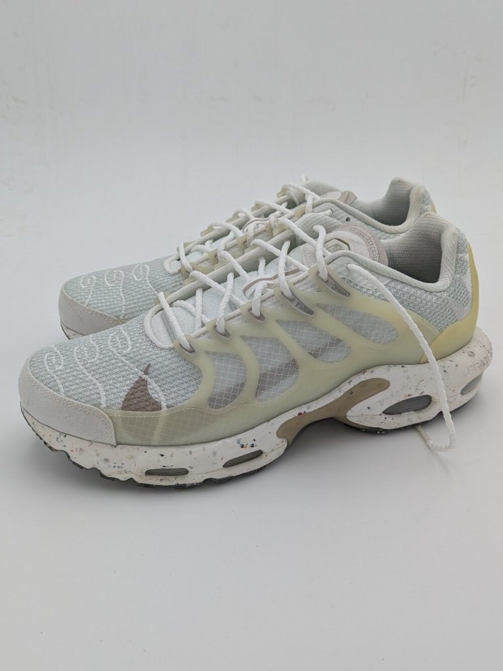 Nike Air Max Terrascape Plus Men's White Iron Ore Midsole Size 13 Crater Foam